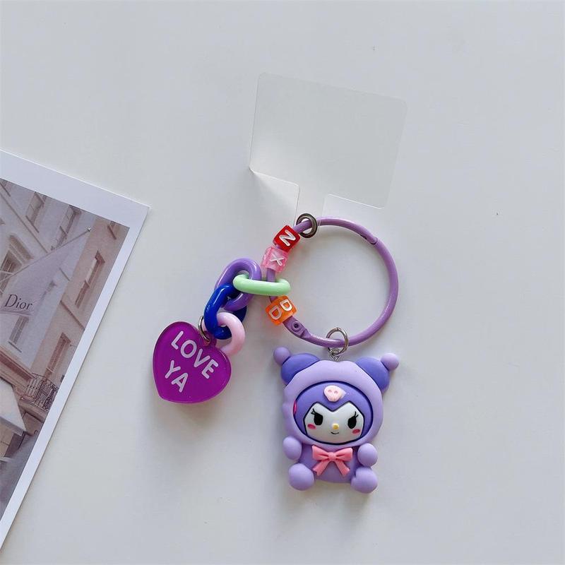 Cute Cartoon Design Phone Chain, Cute Mobile Phone Lanyard, Fashion Phone Strap for Women & Girls, Mobile Phone Decoration Accessories