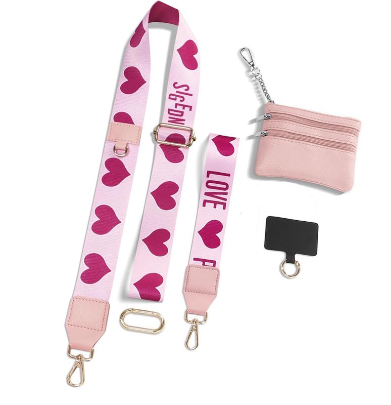 Phone Strap With Zippered Pouch, Clip And Go Strap For Phone With Wallet Crossbody, Adjustable And Detachable Cross Body Phone String With Zipper Wallet Pouch, Mobile Wristband With Pouch, Birthday Gift, Valentine's Day Gift For Boyfriend, Girlfriend