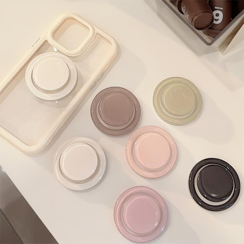 2024 Chic Solid Color Magnetic Phone Stand - Ultra Strong Adhesive, Fashionably Designed For Apple IPhone 15 14 13 12 11 X Series