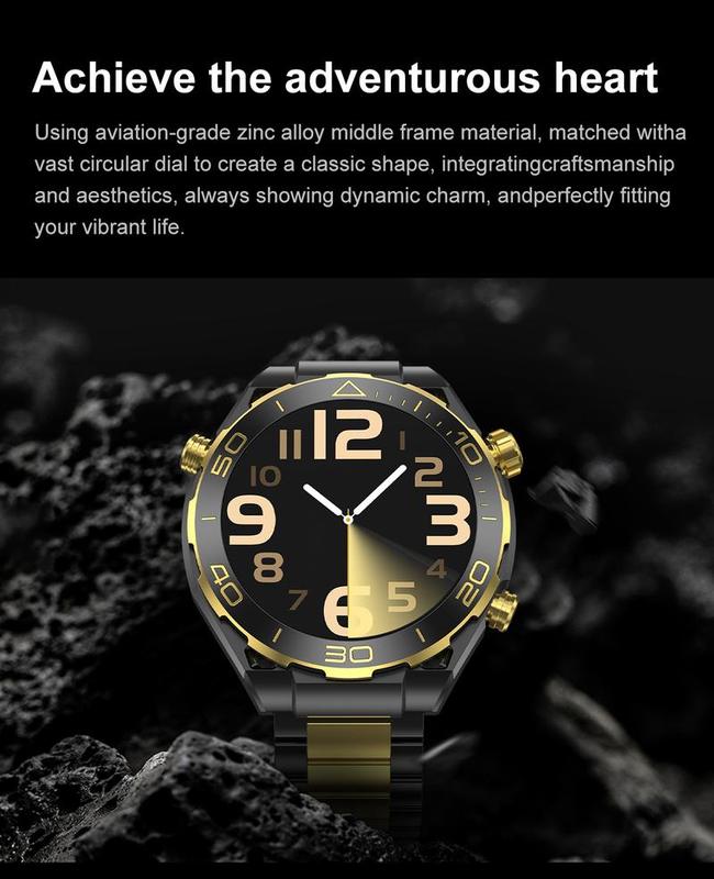 2024 NEW Extraordinary Master Smart Watch Men AMOLEDHD Screen GPS Bluetooth Call for lP68 Waterproof Watches Blood Sugar