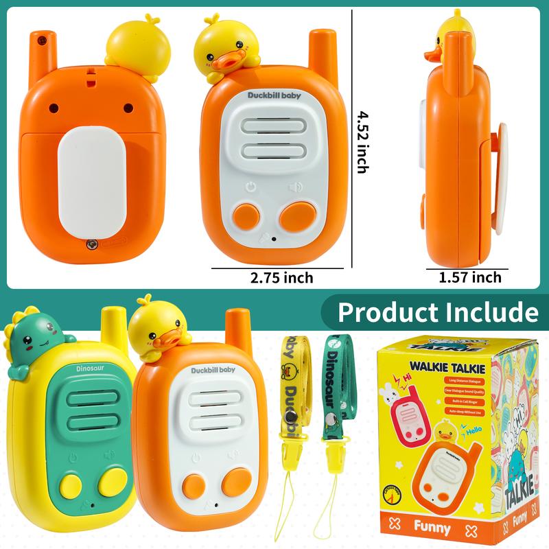 2-Pack Kids Walkie Talkies for Kids – 1000 Foot Long Range –  Communication Toys for Kids, Toddlers –  Outdoor Toys for Boys,Girls