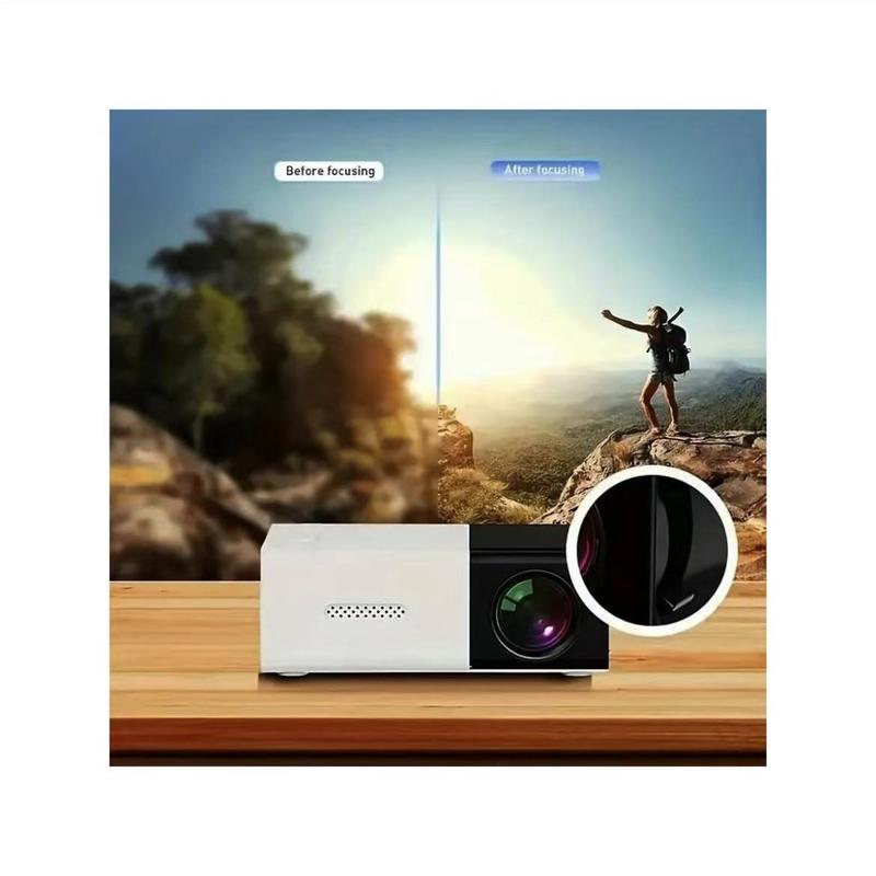  Home Theater Portable Mini Projector, Supporting Smartphone Wired Screen Sharing, Allowing You To Enjoy Cinema At HomeBlack Friday Audio