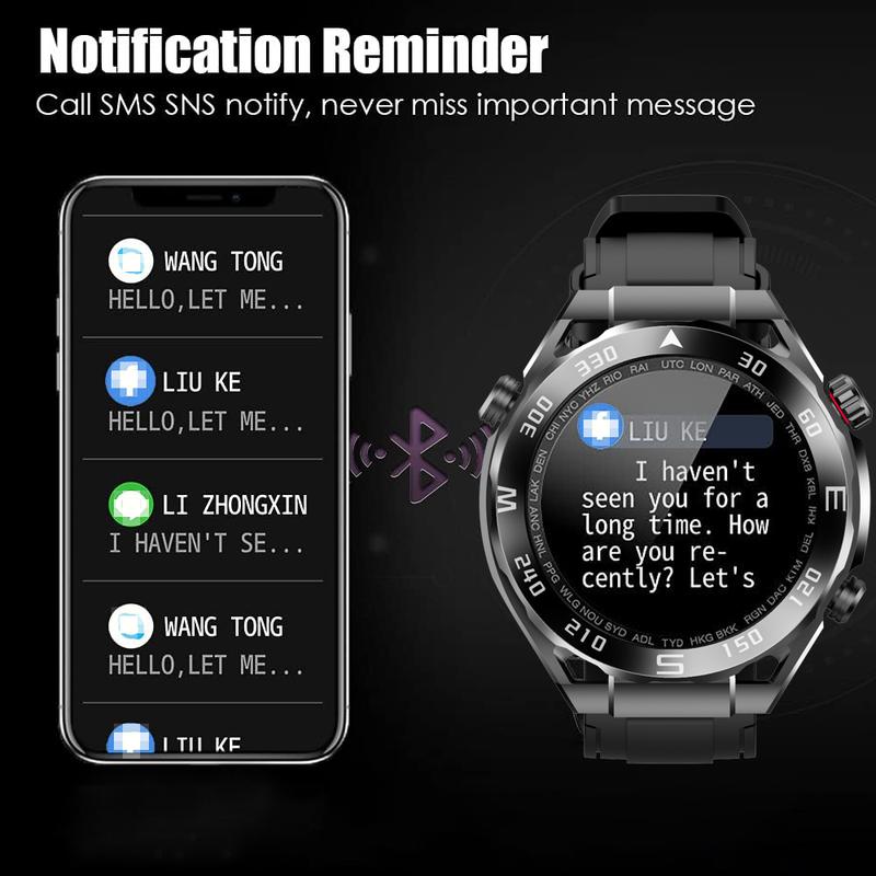 Smartwatch Sports Watch  With GPT& Slim Smart Watch for iOS & Android, Touch Screen Activity Tracker & Smartwatch, Couple Gift   Birthday Gift   Boyfriend Gift Devices Silicone