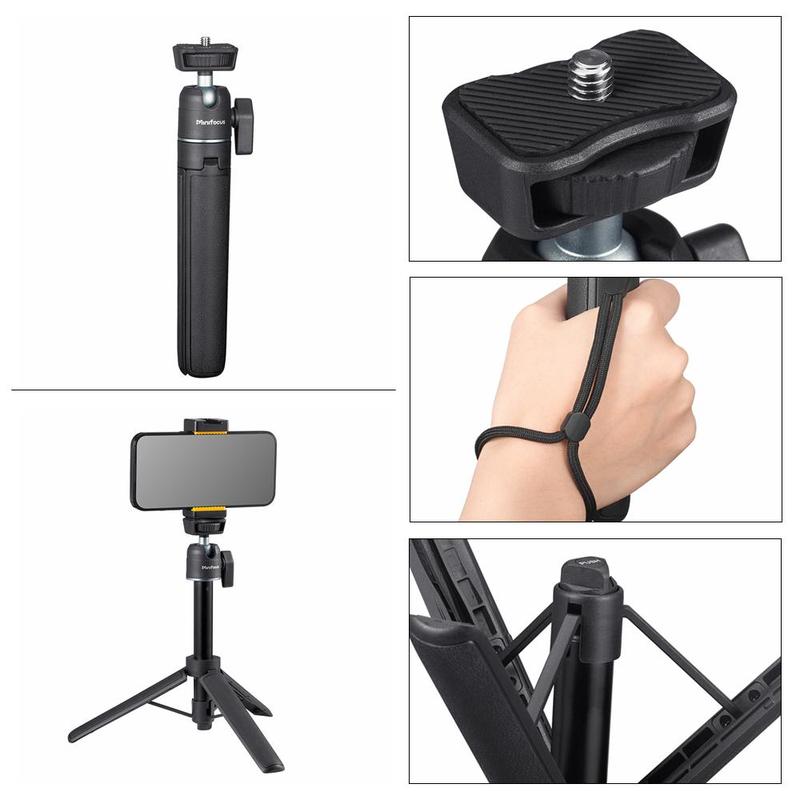 Portable Mini Camera Tripod, 360° Ball Head Selfie Stick, Lightweight Portable Vlog Travel Selfie Stick, Desktop Live Streaming Tripod