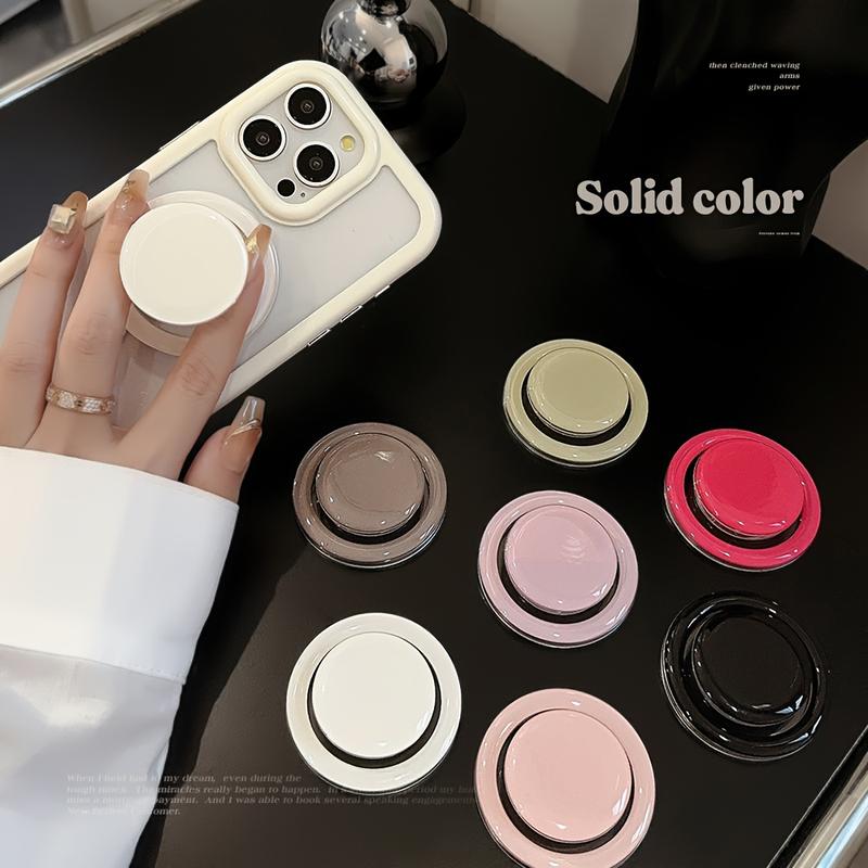 2024 Chic Solid Color Magnetic Phone Stand - Ultra Strong Adhesive, Fashionably Designed For Apple IPhone 15 14 13 12 11 X Series