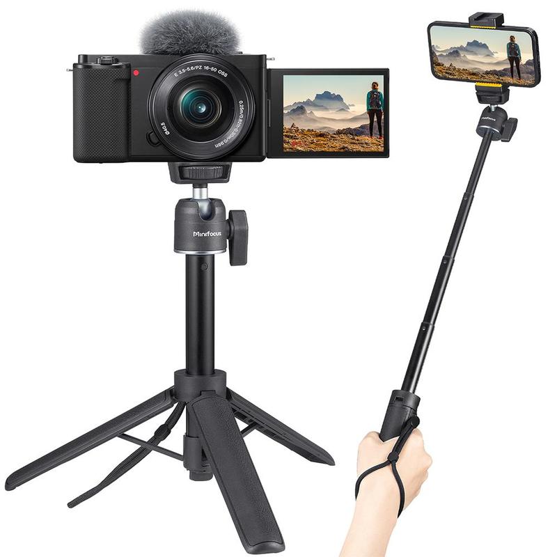 Portable Mini Camera Tripod, 360° Ball Head Selfie Stick, Lightweight Portable Vlog Travel Selfie Stick, Desktop Live Streaming Tripod