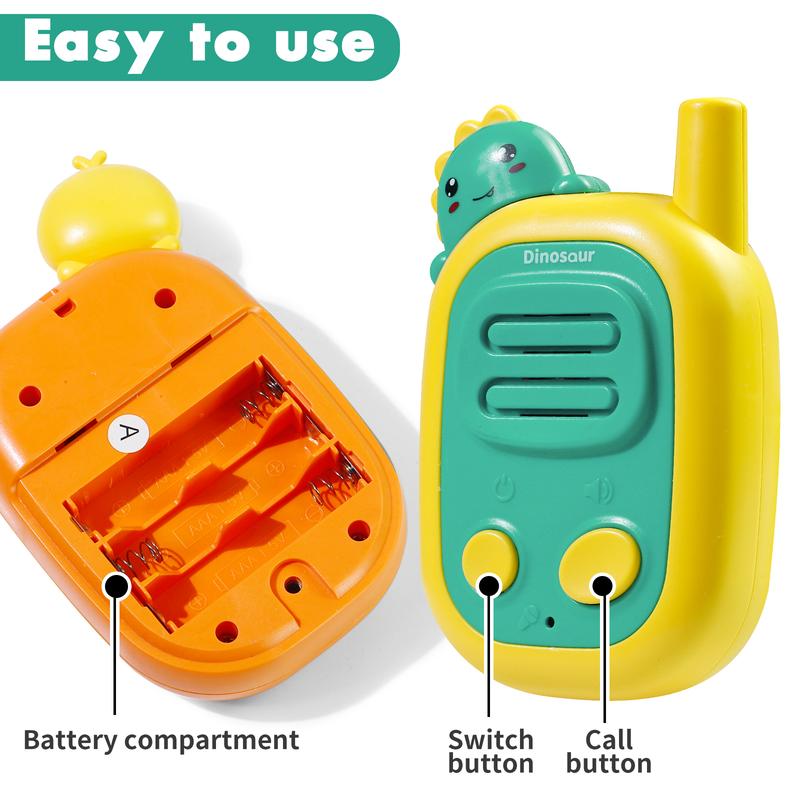 2-Pack Kids Walkie Talkies for Kids – 1000 Foot Long Range –  Communication Toys for Kids, Toddlers –  Outdoor Toys for Boys,Girls