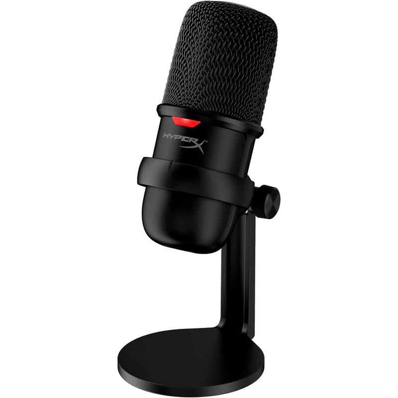 HyperX SoloCast – USB Condenser Gaming Microphone, For PC, PS4, PS5 And Mac, Tap-To-Mute Sensor, Cardioid Polar Pattern, Great For Streaming, Podcasts, Twitch, YouTube, Discord,Black