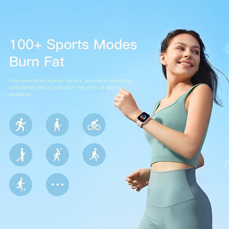 1.83 Inch Screen for Men & Women Smartwatch, Fitness Tracker with Heart Rate, Sleep Monitor, 100+ Exercise Modes, Activity Tracker for Android IOS