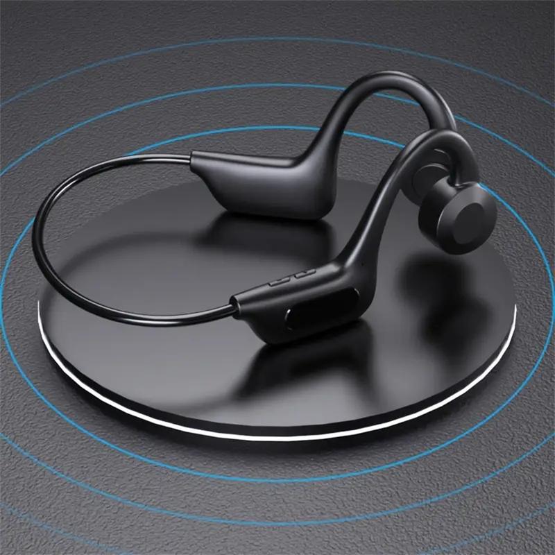 Bone conduction earphones open type  wireless 5.3 wireless  with microphone, lightweight sports suitable for running,  with earplugs Audio Headphones