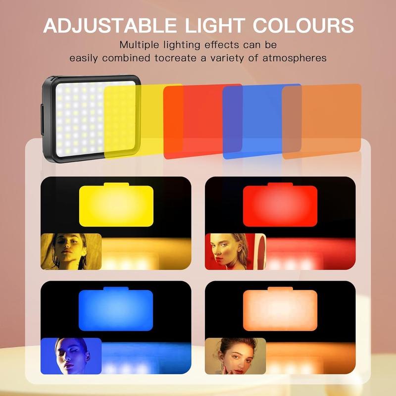 Selfie Light with 3 Light Modes, Rechargeable Selfie Light for Phone Camera iPad Laptop Makeup, TikTok Short Video & Live Stream Handy Gadget