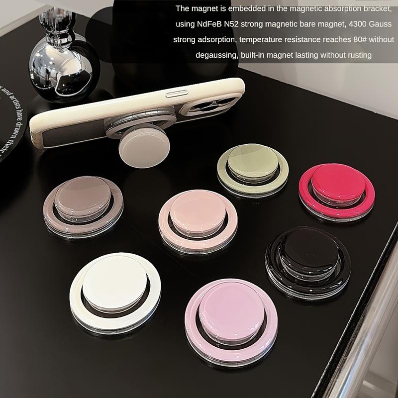 2024 Chic Solid Color Magnetic Phone Stand - Ultra Strong Adhesive, Fashionably Designed For Apple IPhone 15 14 13 12 11 X Series