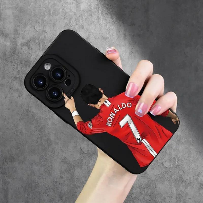 Football Player Pattern Phone Case, Full Body Shockproof Phone Protective Cover, Fashion Phone Accessories Compatible with iPhone 16 15 Pro Max 14 13 12