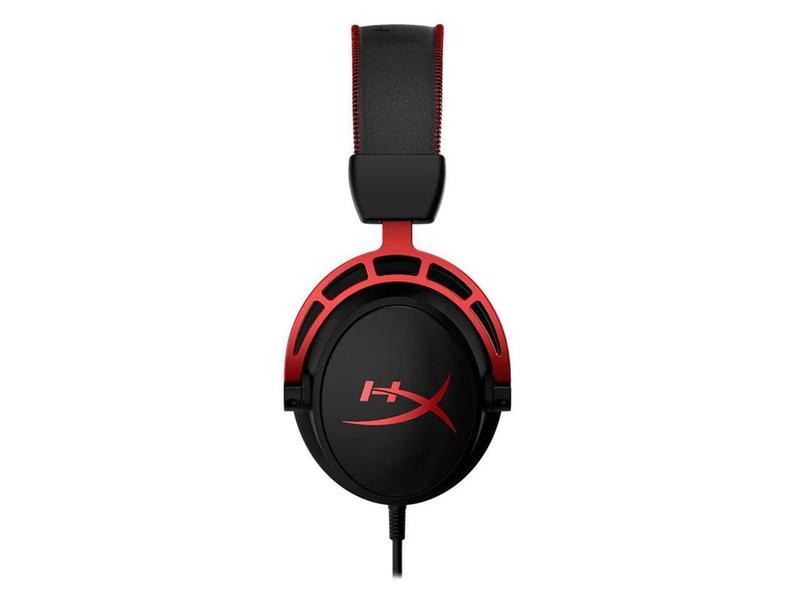 HyperX Cloud Alpha - Gaming Headset, Dual Chamber Drivers, Legendary Comfort, Aluminum Frame, Detachable Microphone, Works on PC, PS4, PS5, Xbox One  Series X|S, Nintendo Switch and Mobile – Red