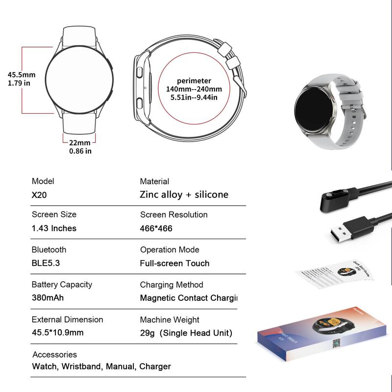 Multifunctional Smart Watch, Fashionable Digital Watch with Multi-Sport Modes and Time Display, Sports Watch for Women & Men