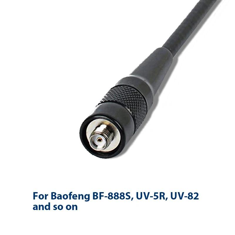 Authentic Genuine BAOFENG BF-771 15.6-Inch Whip VHF UHF (144 430Mhz) Antenna SMA-Female for  BaoFeng Baofeng UV-5R(All),BF-F8HP, BF-F8TD,UV-82(All) BF-888S UV-10R BF-H6 H7 TP-8Plus UV-K5 Kenwood Two Way Radio