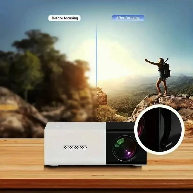  Home Theater Portable Mini Projector, Supporting Smartphone Wired Screen Sharing, Allowing You To Enjoy Cinema At HomeBlack Friday Audio