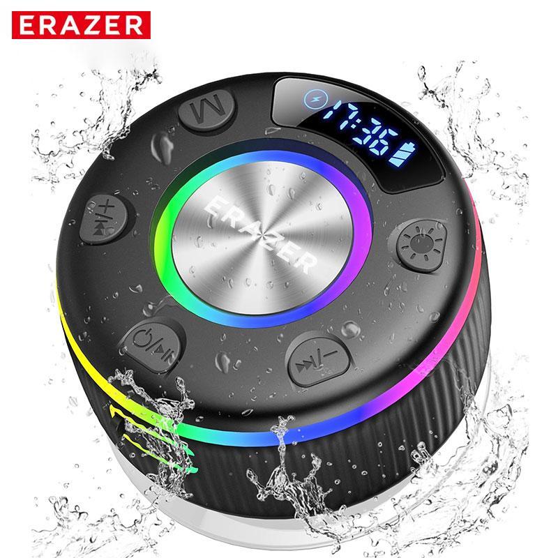 ERAZER XM102 Wireless Speaker, Portable Waterproof Speaker with Suction Cup, Rechargeable Speaker for Home, Party, Outdoor, Beach