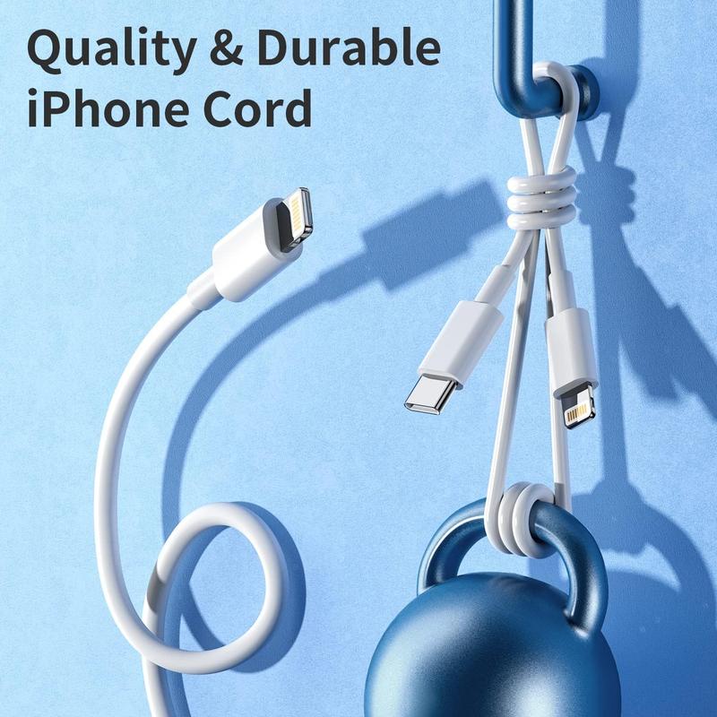 25W USB C Charger iPhone Charger Fast Charging 2Pack 25W Type C Wall Charger Block with 6FT Long USB C to Lightning Cable Compatible with for iPhone 14Pro 13 Pro 12 12 Pro Max 11 XS Max XS XR X 8  Connector Automatic Cord