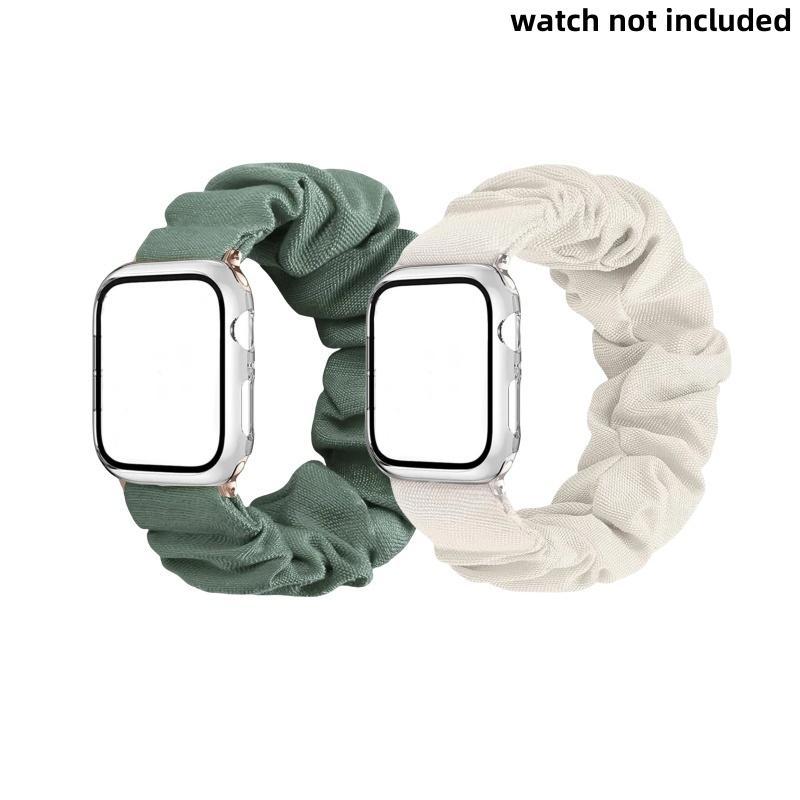 Scrunchie Design Watch Band, Elastic Watch Band for Women, Fashionable Watch Band for iWatch Series