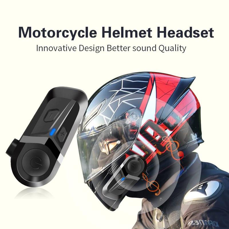 Wireless Motorcycle Helmet Headphones, Waterproof Wireless Motorcycle Helmet Headset, Universal Wireless Headset for Motorcycle, Bicycle