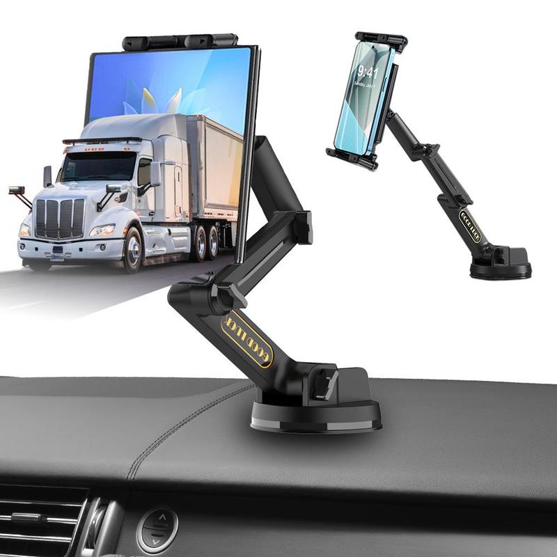 Durable Car Phone Holder for Summer, Long Arm Phone Holder for Car, Super Suction Cup & Stable Car Phone Mount, Smartphone Tablet Mount Stand for Dashboard, Car Accessories, Car Stuff