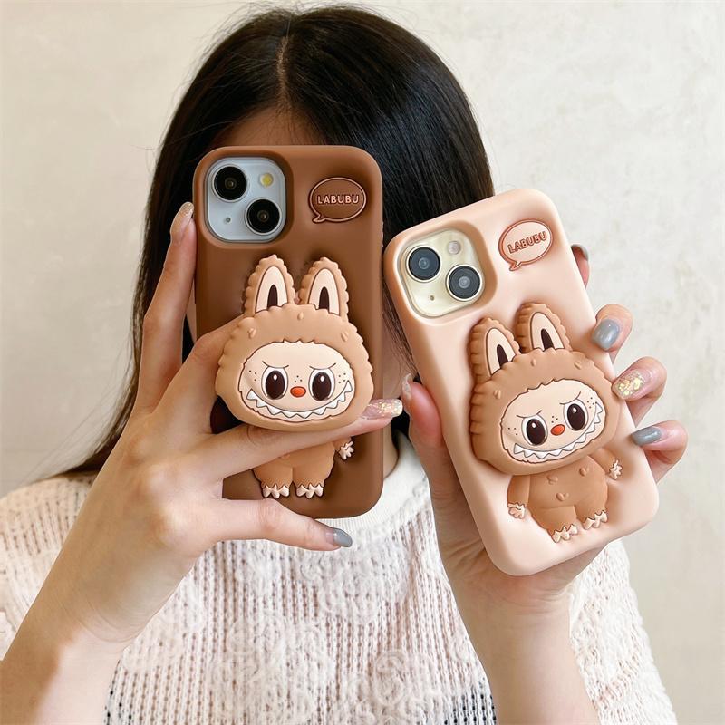 Cute Cartoon Rabbit Pattern Phone Case, 1 Count Fashion Anti-drop Phone Protective Cover, Phone Accessory for iPhone 11 12 13 14 15 16 Series