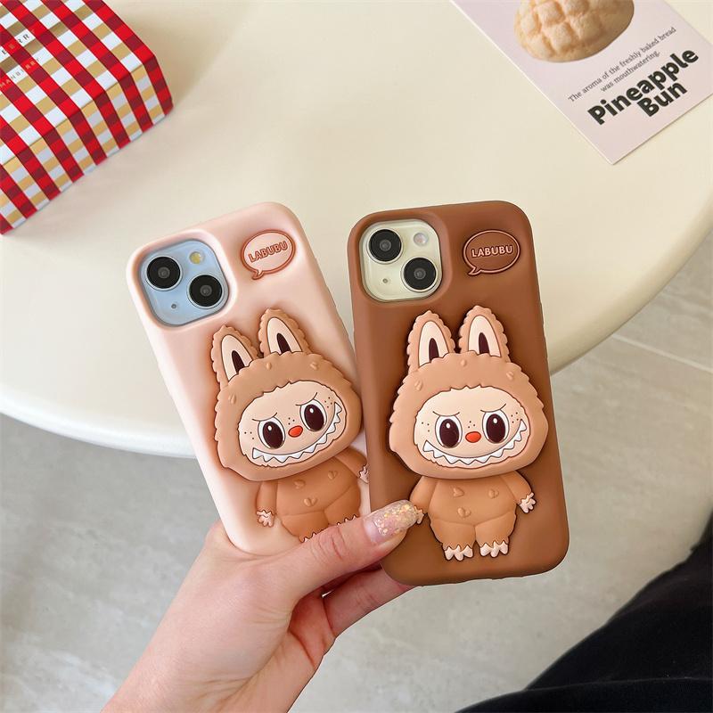 Cute Cartoon Rabbit Pattern Phone Case, 1 Count Fashion Anti-drop Phone Protective Cover, Phone Accessory for iPhone 11 12 13 14 15 16 Series