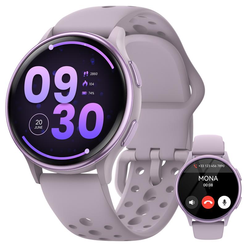 FOSMET Smart Watches with Call Function 100+ Sports Modes DIY Watch Dials Messages Reminder Multifunctional Smartwatch