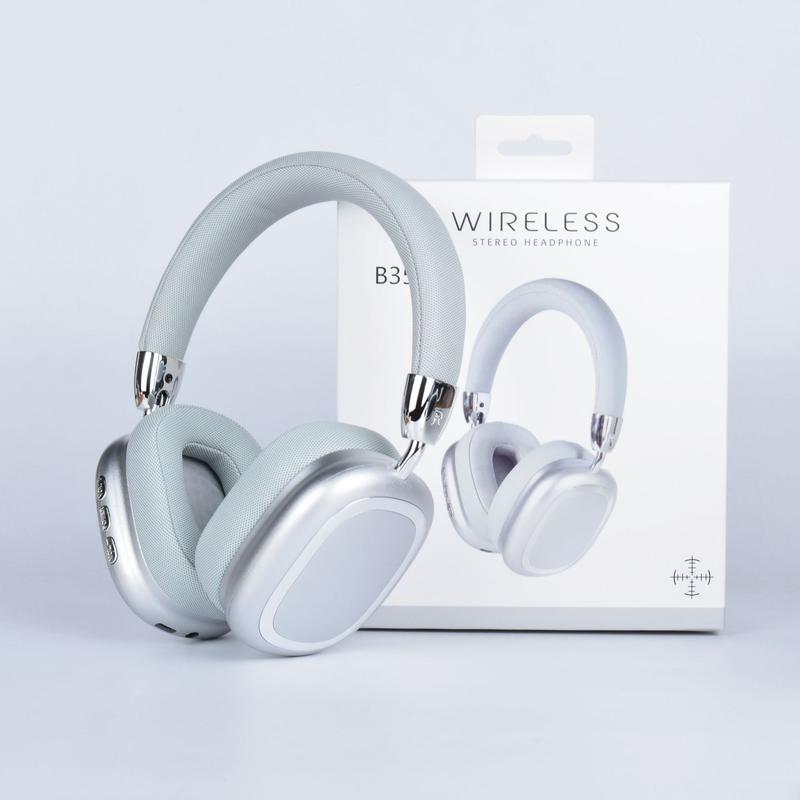 Bluetooth Headphones Over Ear, 65H Playtime Music Modes Wireless Headphones with Microphone, HiFi Stereo Foldable Lightweight Headset, Deep Bass for Home Office Cellphone PC Ect.