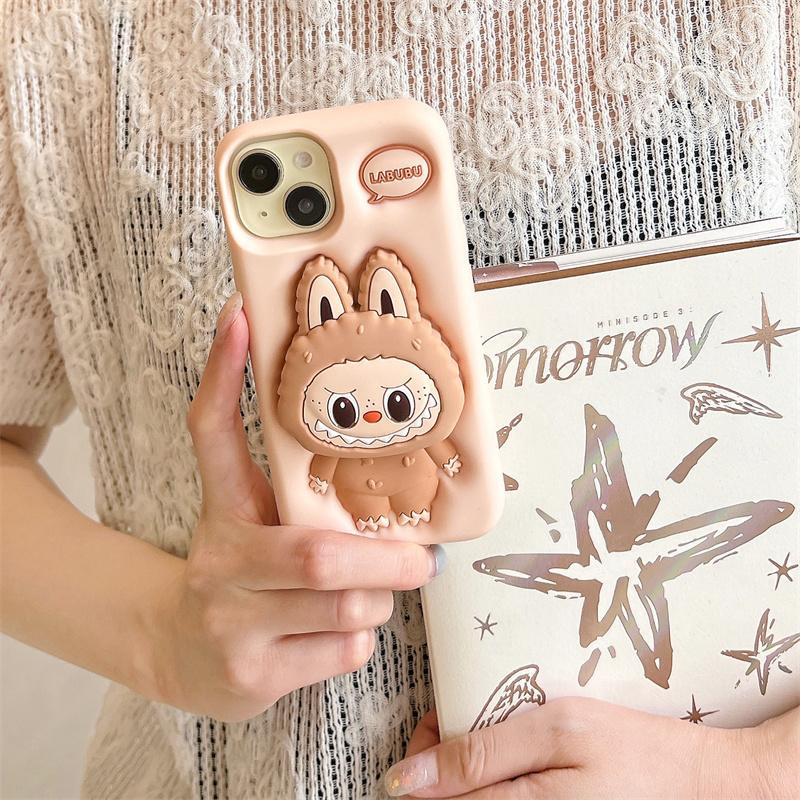 Cute Cartoon Rabbit Pattern Phone Case, 1 Count Fashion Anti-drop Phone Protective Cover, Phone Accessory for iPhone 11 12 13 14 15 16 Series