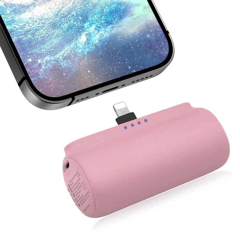 Portable Power Bank, 5500mAh 18W PD Fast Charging Mobile Power Bank, Mini Travel Charger Compatible with iPhone 14 13 12 11 Pro Max XS XR, Power Bank Charger, Boyfriend Gift