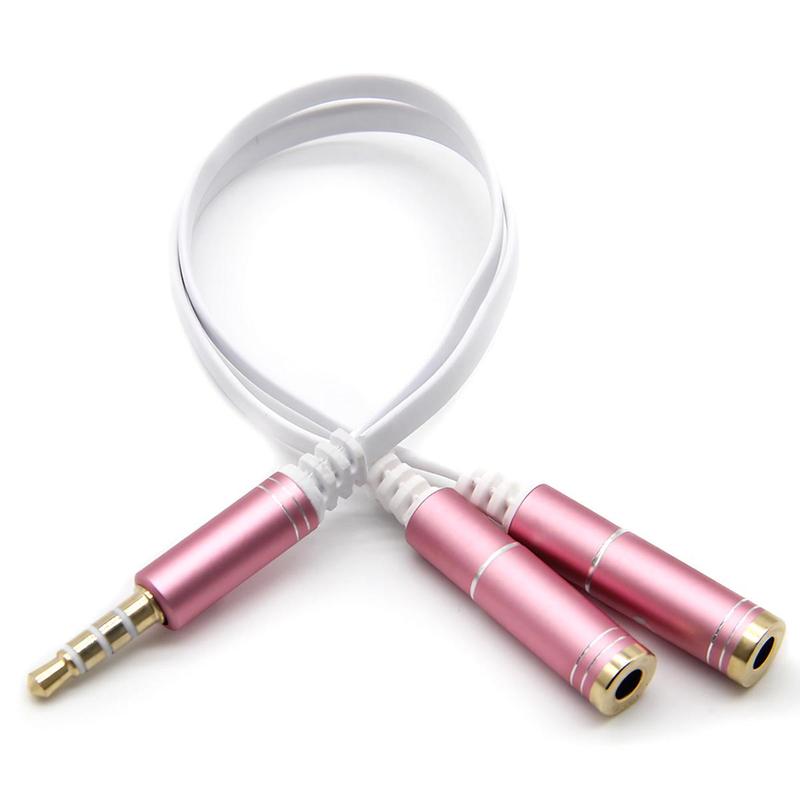 3.5mm Audio Splitter Cable, Stylish Design Audio Splitter Cable, Portable Phone Accessories for Smart Devices