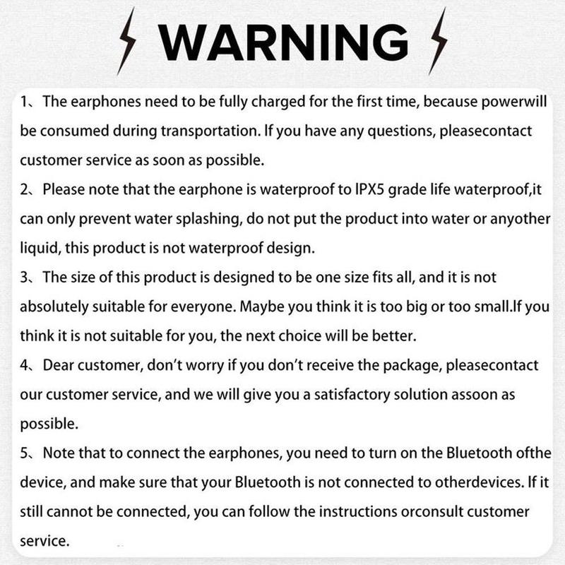 Wireless Headphones, Ear-hanging Design Earbuds, Noise Cancelling Headphones, Stereo Sound Bluetooth-compatible Earphones for Playing Music, Gaming, Sports