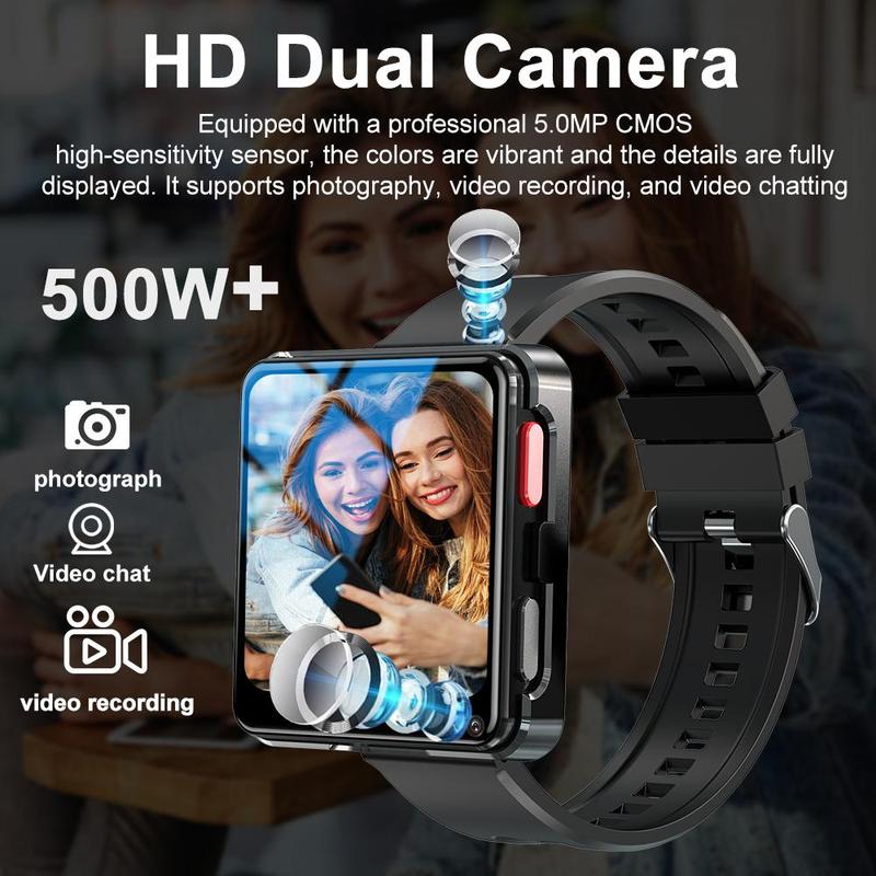 Multifunctional Smart Watch, HD Dual Camera Digital Watch with Face Recognition, Fashionable Waterproof Sports Watch for Women & Men, Fitness Watch