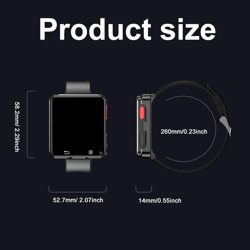 Multifunctional Smart Watch, HD Dual Camera Digital Watch with Face Recognition, Fashionable Waterproof Sports Watch for Women & Men, Fitness Watch