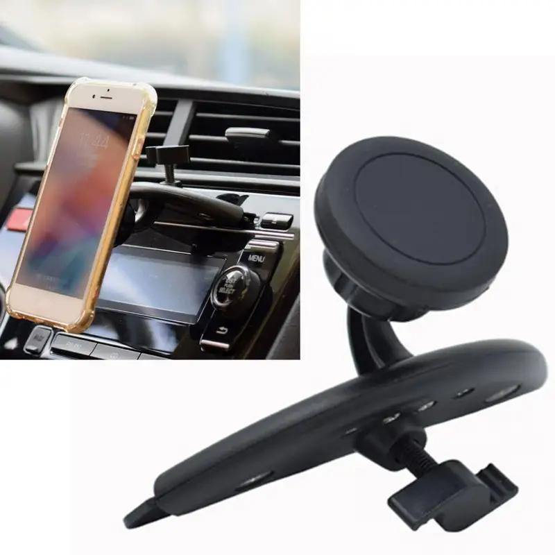 Magnetic Car Phone Holder, 360 Degree Rotatable Car Phone Mount, Universal Car Phone Holder for CD-Player Slot, Car Interior Accessories