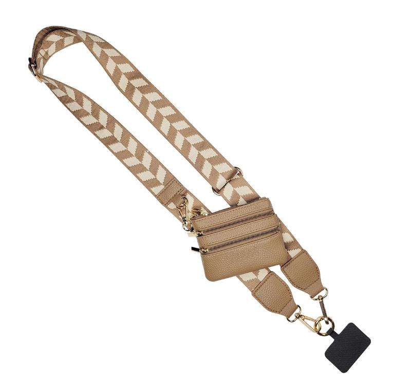 Clip and Go Strap for Phone with Wallet Crossbody,Portable Beautiful, Comfortable, Adjustable Crossbody Phone Lanyard , Outdoor Anti-lost Phone Strap ,Phone Wrist Strap and Cell Phone Holder Badge Accessories Smartphone