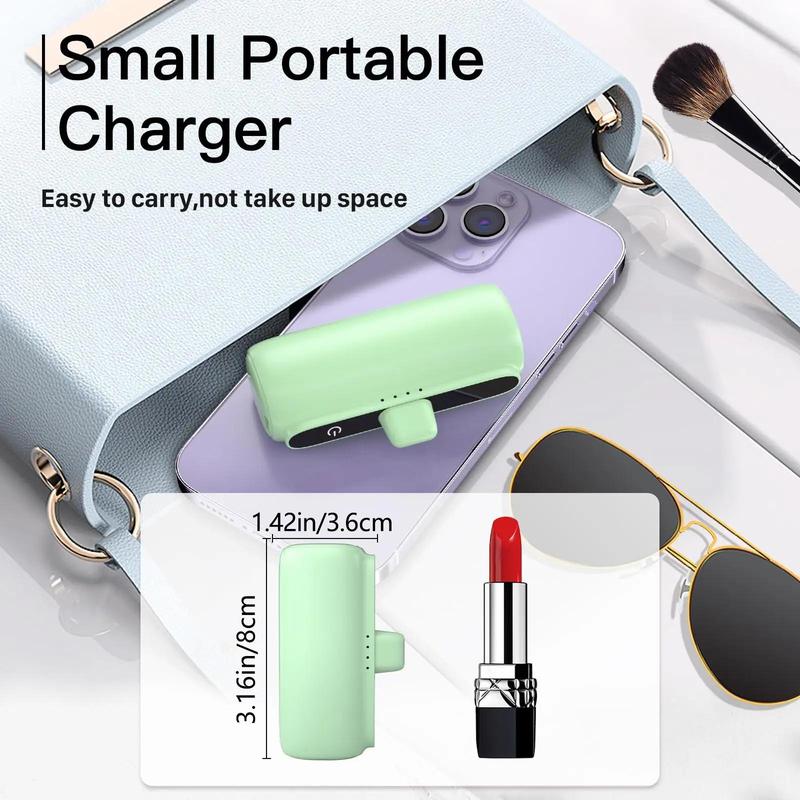 Portable Power Bank, 5500mAh 18W PD Fast Charging Mobile Power Bank, Mini Travel Charger Compatible with iPhone 14 13 12 11 Pro Max XS XR, Power Bank Charger, Boyfriend Gift