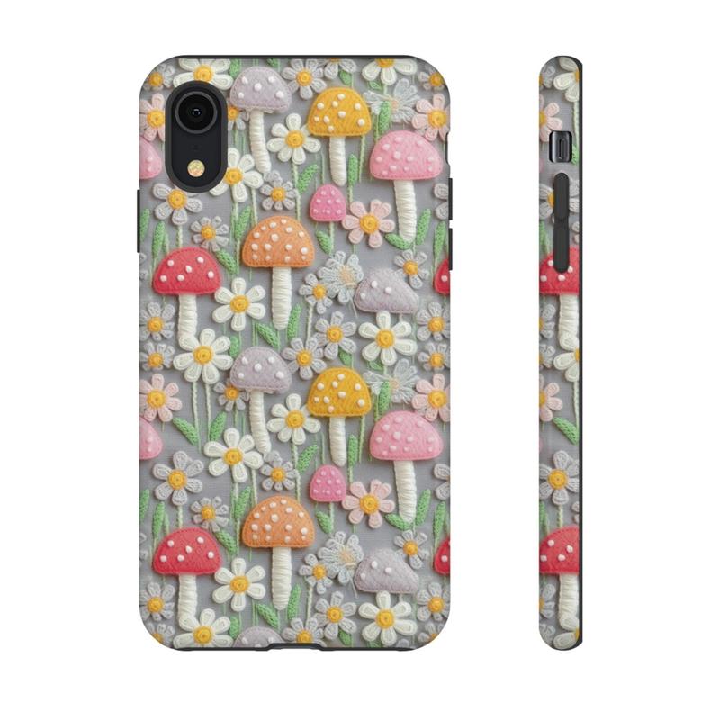 Cartoon Mushroom Pattern Smartphone Case, Soft TPU Shockproof Cellphone Protector Cover, Fashion Phone Cases, Phone Accessories Compatible With iPhone Series Devices