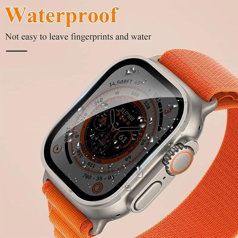 Privacy Tempered Glass Film, 2 Counts HD Clear Anti-spy Screen Protector, Smart Watch Accessories Compatible with Apple Watch Ultra Ultra 2 49mm