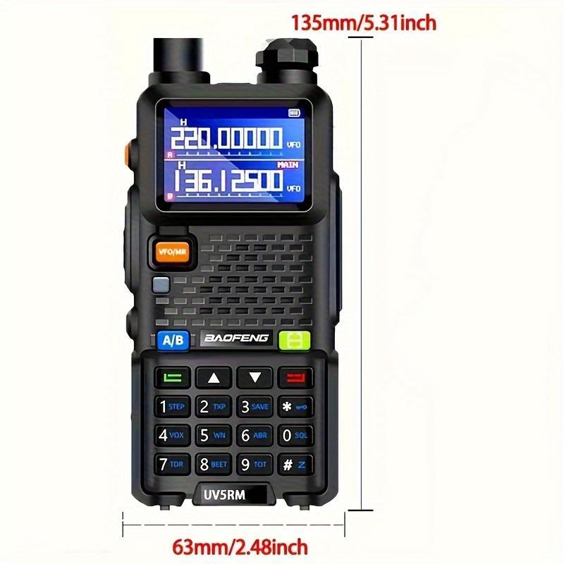 BAOFENG Radio 5RM Walkie Talkies, 10W Ham Radio Long Range Handheld, Rechargeable Walkie Talkies, UV5R, Two Way Radio, NOAA Weather Receiver, Walkie Talkie Radio