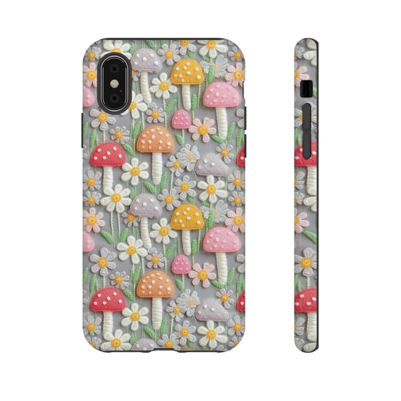 Cartoon Mushroom Pattern Smartphone Case, Soft TPU Shockproof Cellphone Protector Cover, Fashion Phone Cases, Phone Accessories Compatible With iPhone Series Devices