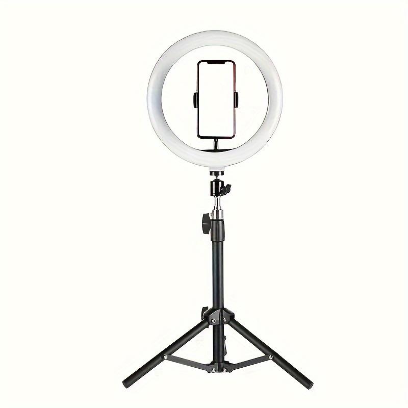 10 Brightness Enhancing LED Ring Light with Universal Mobile Phone Tripod Stand - Perfect for Flawless Selfies, Photography, Video Recording, and Seamless Zoom Meetings