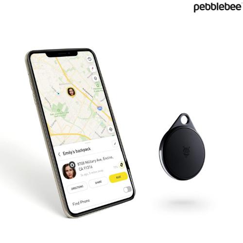 Pebblebee Clip Rechargeable Item Tracker - Bluetooth, Android, Gps, Stainless Steel