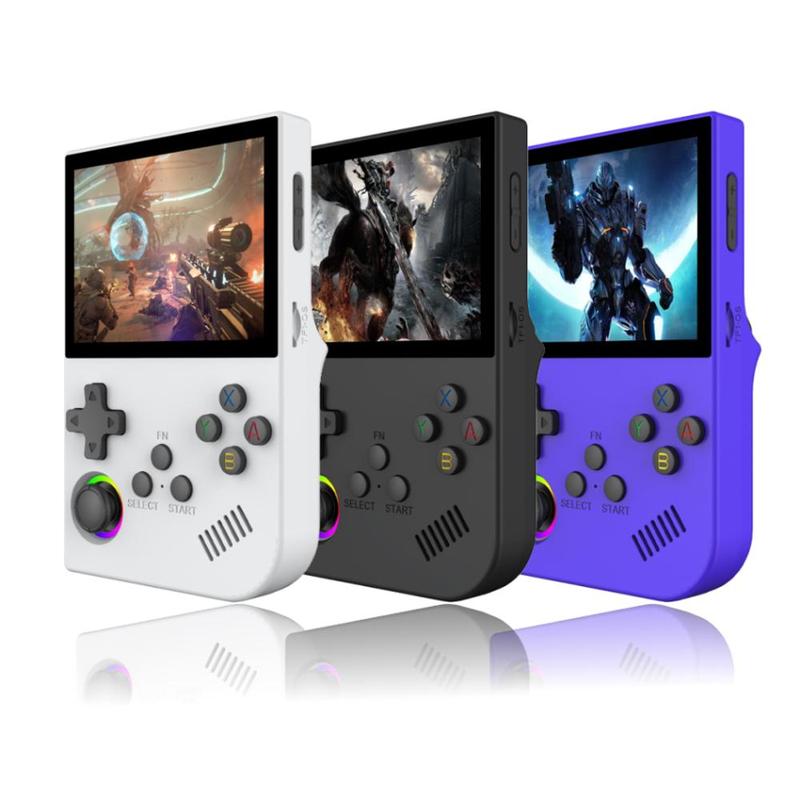 XGB36 Portable Retro Game Console with 3D Joystick, 3.5 Inch Open Source Linux System Handheld Game Console Built-in 45 Simulator for PSP PS1 SFC GBA