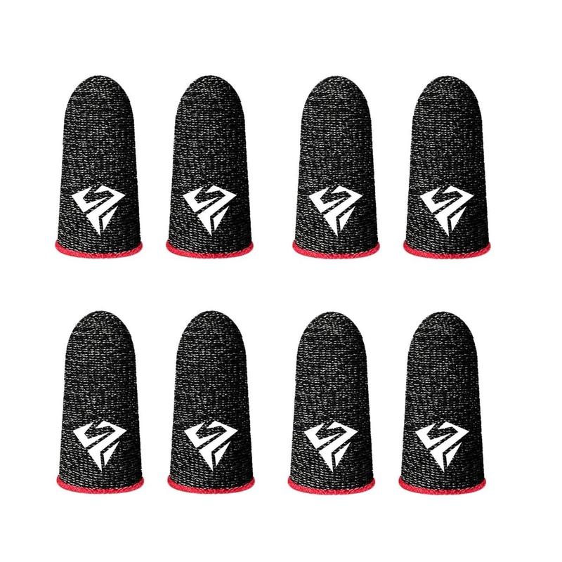 Breathable Fingertip Cover, 4 Pairs Anti-slip Fingertip Cover, Thumb Gloves for Mobile Game, Gaming Accessories for PUBG Mobile Game