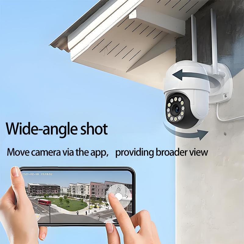 1080P Smart Security Camera Wireless 360° View Motion Detction Waterproof Camera 2.4G WiFi Remote Monitoring vision APP Remote control 2 Way Vocie intercom outdoor Camera Night Vision Spotlight Indoor Outdoor