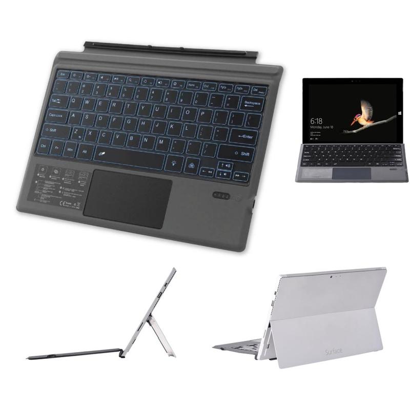 Portable Wireless Tablet Keyboard, Ergonomic Design Magnetic Tablet Keyboard, Tablet & Computer Accessories for Surface Pro 7 Pro 6 Pro 5 Pro 4 Pro 3