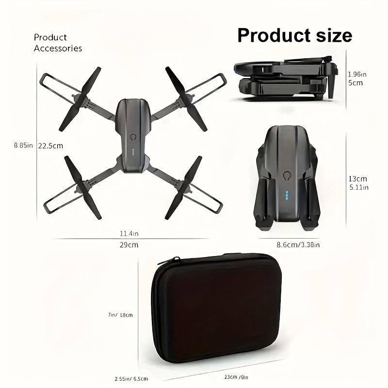 Brand new E99  Professional Remote Control Drone, featuring dual cameras, dual-folding design, and fixed-height remote control functionality. rcheli